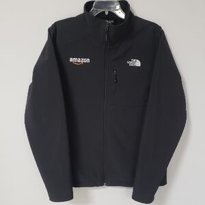 The North Face Jacket Mens M Apex Barrier Soft Shell Coat amazon Chest Logo